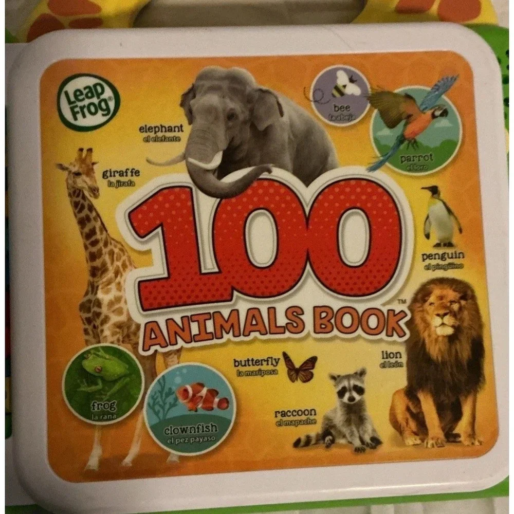 Leap Frog 100 Animals Book - Electronic Toy English/Spanish Free Ship‎